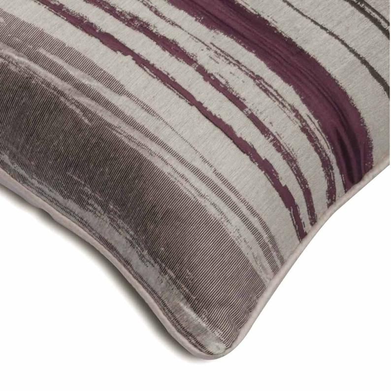 Berry Martini Purple Silk Throw Pillow Cover - Elegant Home Decor for Living Room, Bedroom & Sofa - Soft Luxury Cushion Cover for Modern Interior Design