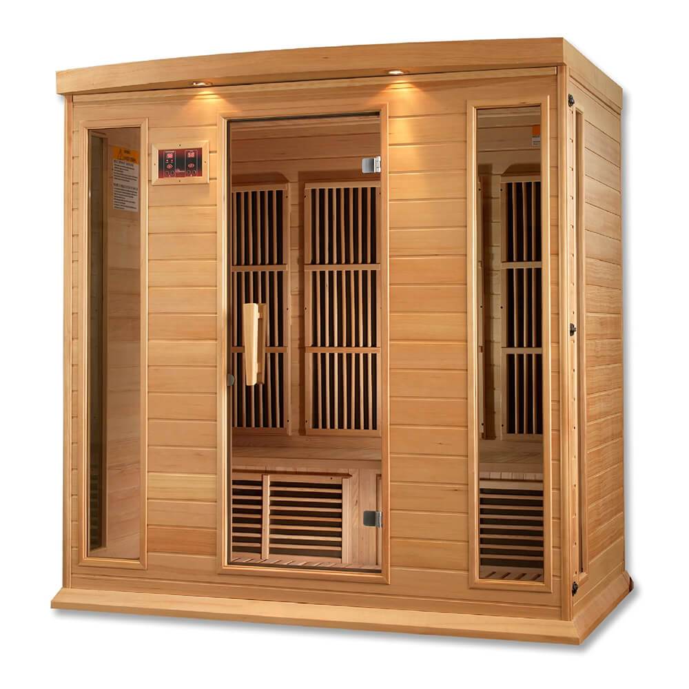 Maxxus MX-K406-01 4-Person Low EMF Far Infrared Sauna for Home Spa, Detox & Relaxation - Perfect for Family Wellness and Muscle Recovery
