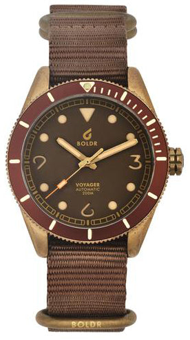 BOLDR Voyager Caspian Automatic Watch - Stainless Steel Diver's Watch for Men - Waterproof Luxury Timepiece for Diving, Swimming & Outdoor Adventures