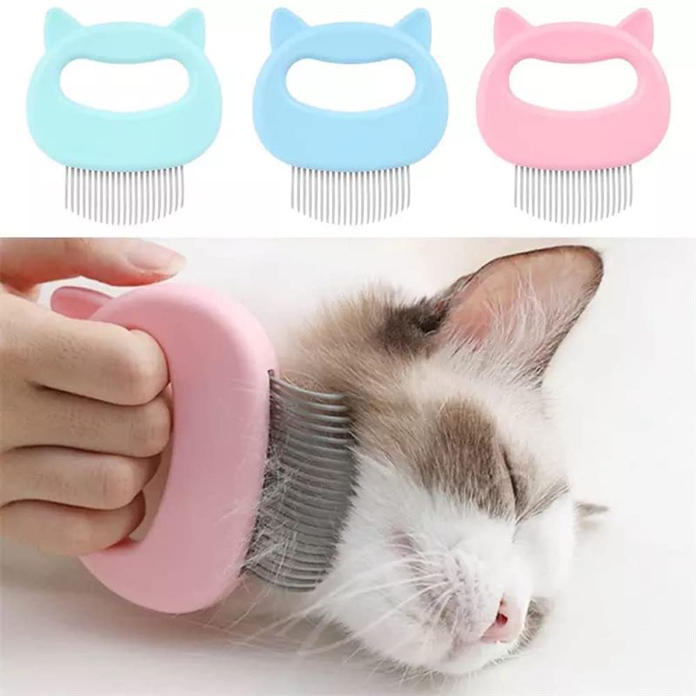 Pet Grooming Brush for Dogs & Cats - Massage Comb with Shell Design, Hair Removal & Shedding Tool - Multifunctional Cleaning Brush for Pet Care - Perfect for Daily Grooming, Detangling & Bonding Time