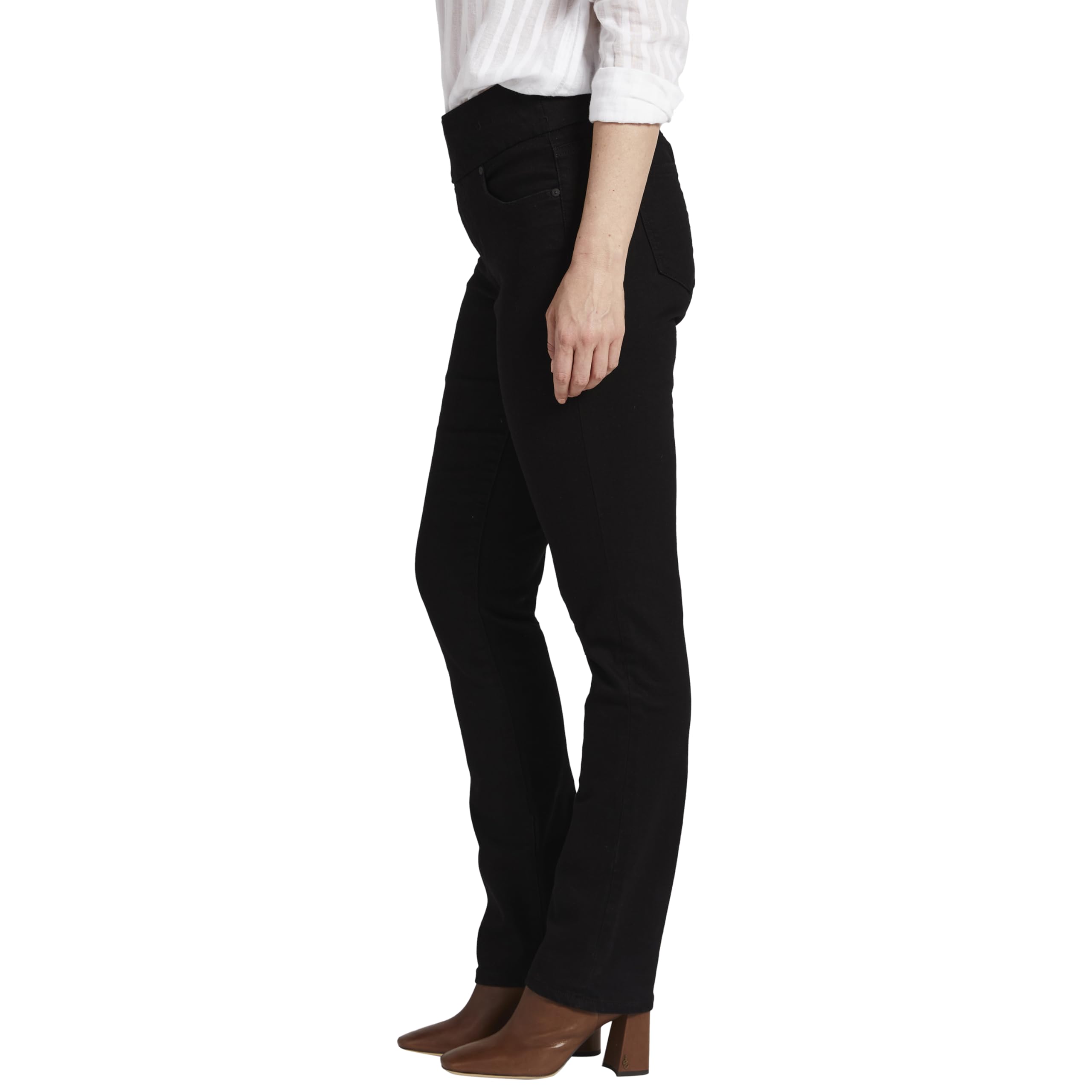 Jag Jeans Women's Peri Pull-On Stretch Denim Straight Leg Jeans - Comfortable & Stylish for Work, Casual Outings & Everyday Wear