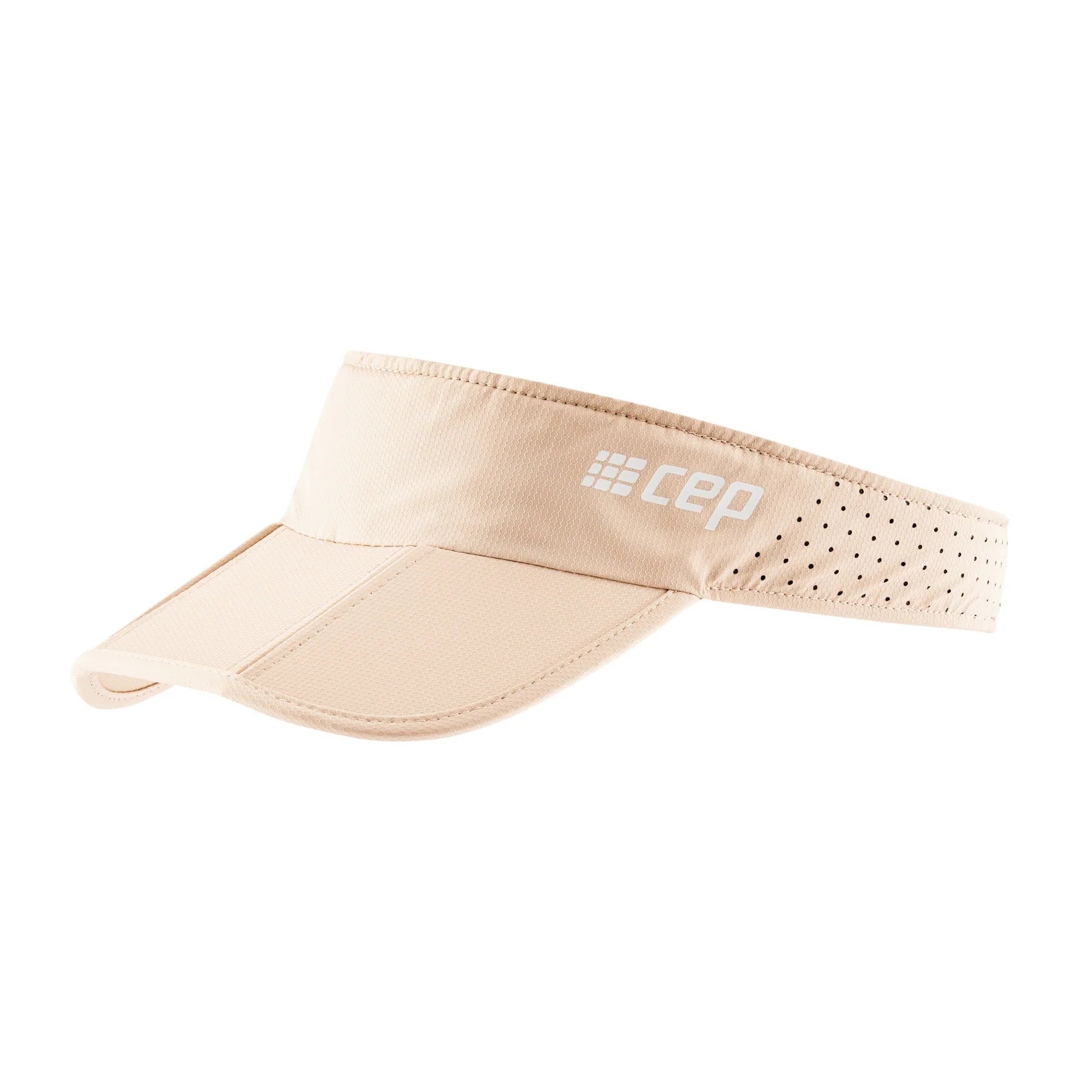 CEP Unisex Running Visor - Breathable & Lightweight Sun Protection for Men & Women - Ideal for Jogging, Hiking & Outdoor Sports (Cream)