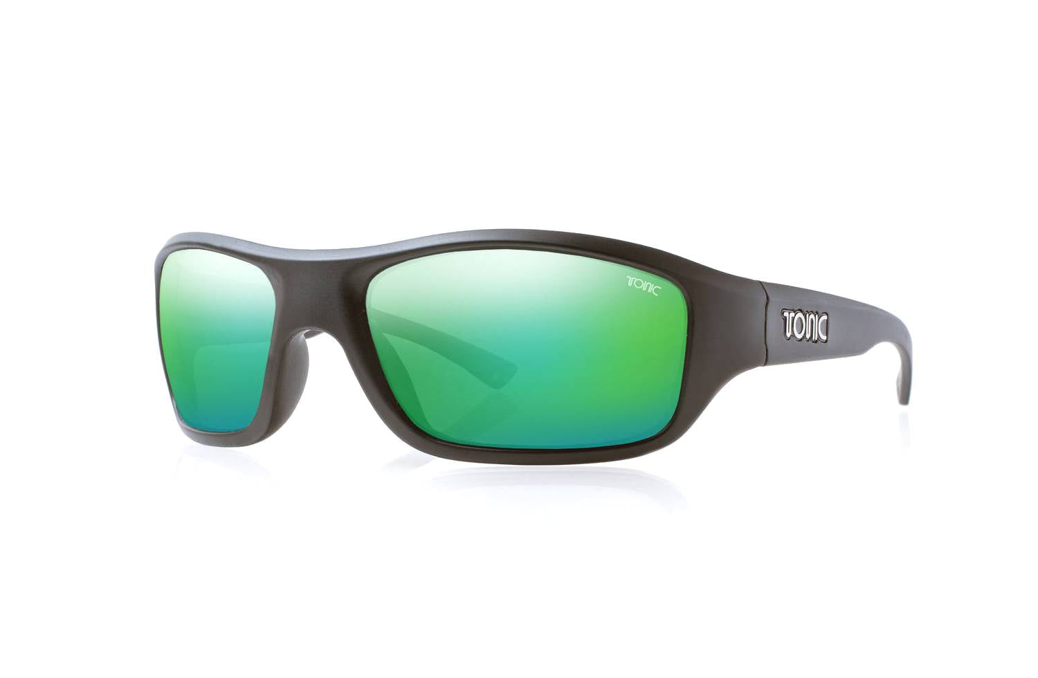 Gloss Black-Green Mirror Lens
