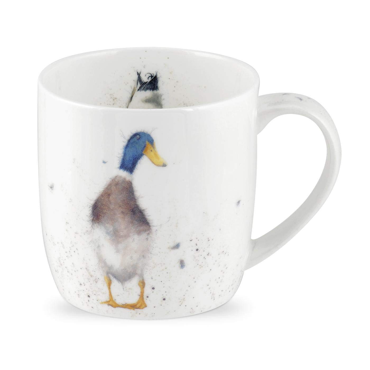Royal Worcester Wrendale Designs Guard Duck Mug - 11oz Fine Bone China Coffee Cup | Microwave & Dishwasher Safe | Perfect for Tea, Coffee & Hot Chocolate at Home or Office