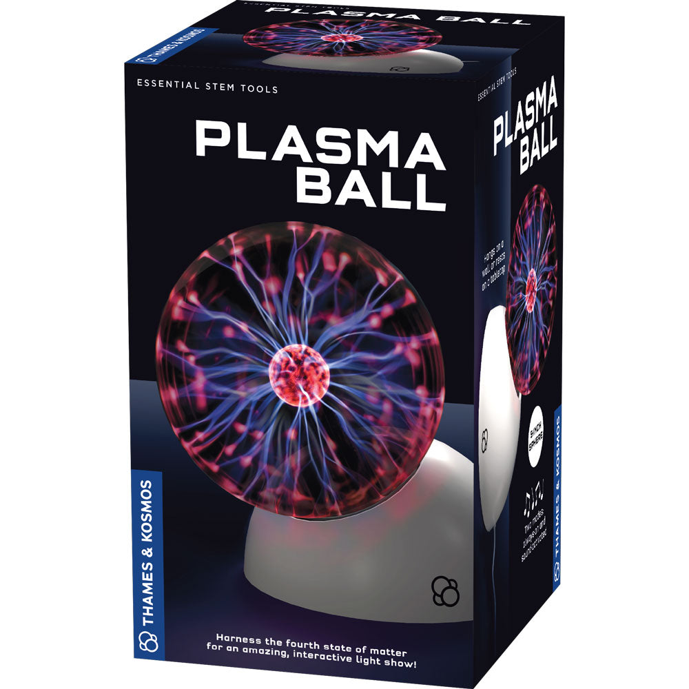 Thames & Kosmos Plasma Ball - Science Toy with Electrifying Light Effects | STEM Educational Gift for Kids & Adults | Perfect for Home Decor, Science Experiments & Party Lighting