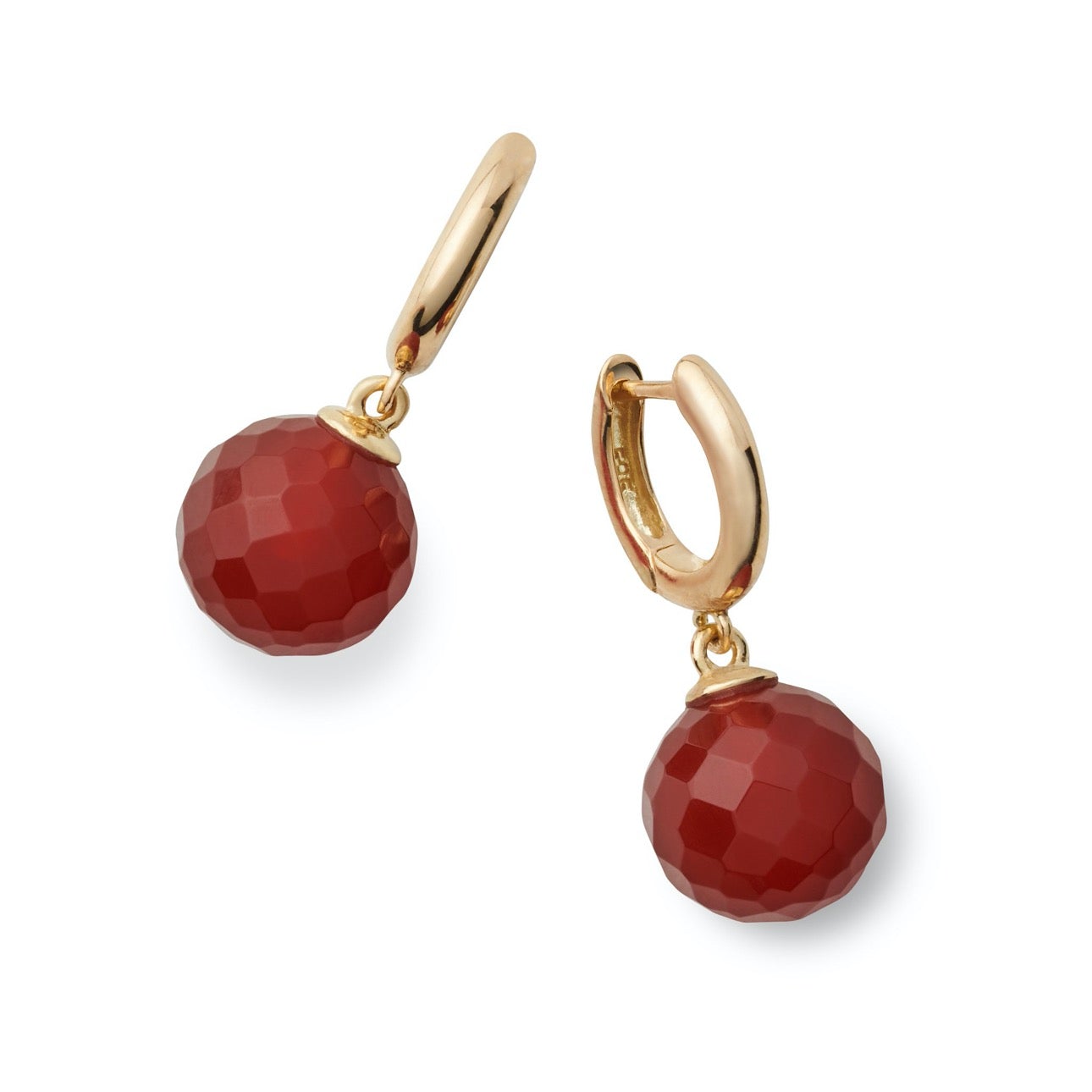 Faceted Carnelian Soho Earrings - Elegant Dangle Earrings for Women, Perfect for Parties, Weddings & Everyday Wear