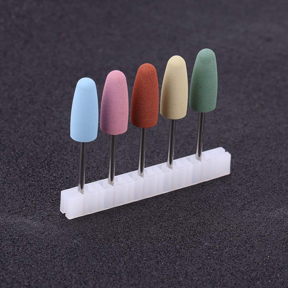 Professional Stainless Steel Nail Drill Bit Set for Manicure - 10PCS Nail Grinders & Trimming Tools for Acrylic, Gel Nails - Smoothing Drill Bits for Nail Art, Salon & Home Use