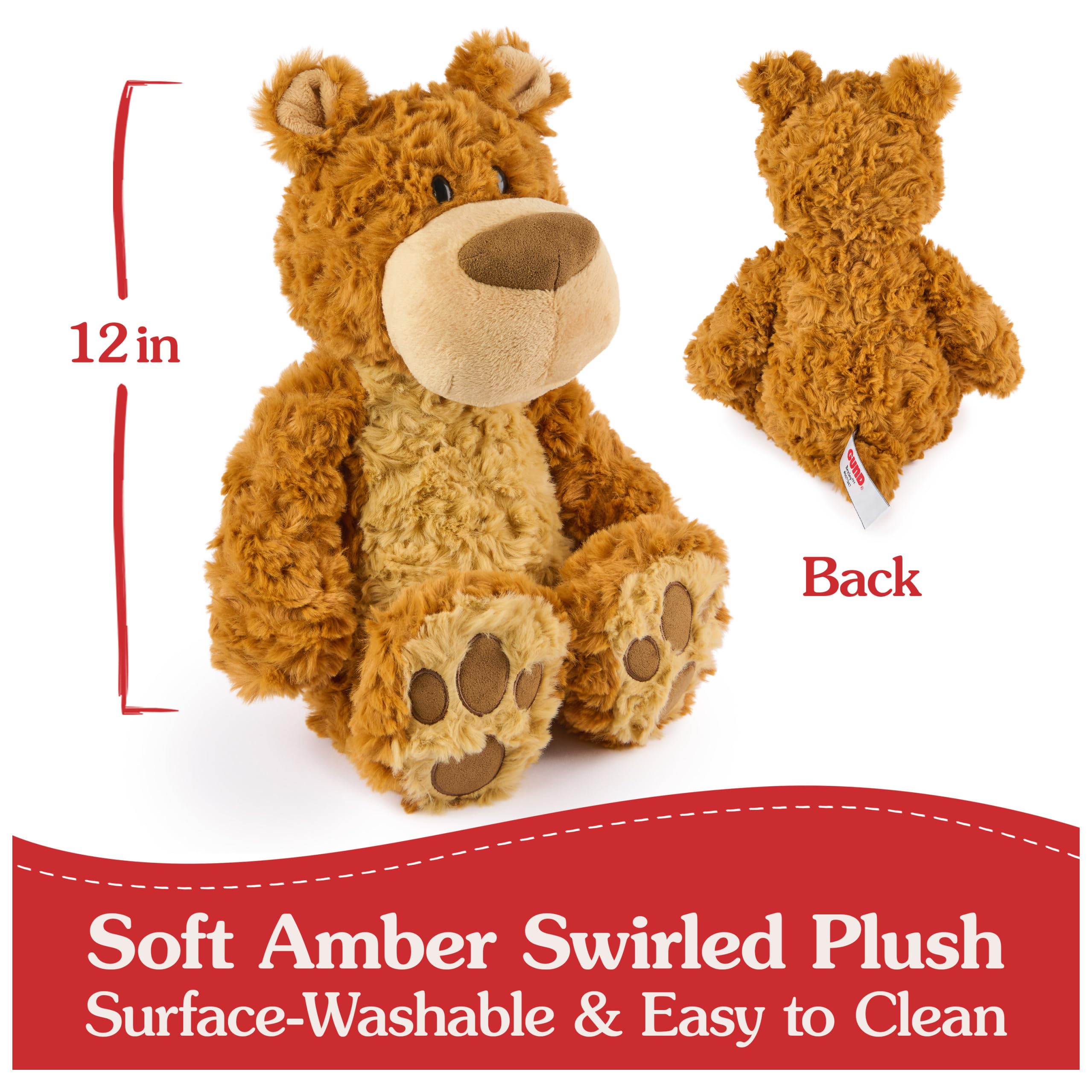 GUND Bexley Teddy Bear - Premium Soft Stuffed Animal Toy for Kids Ages 1+, 12