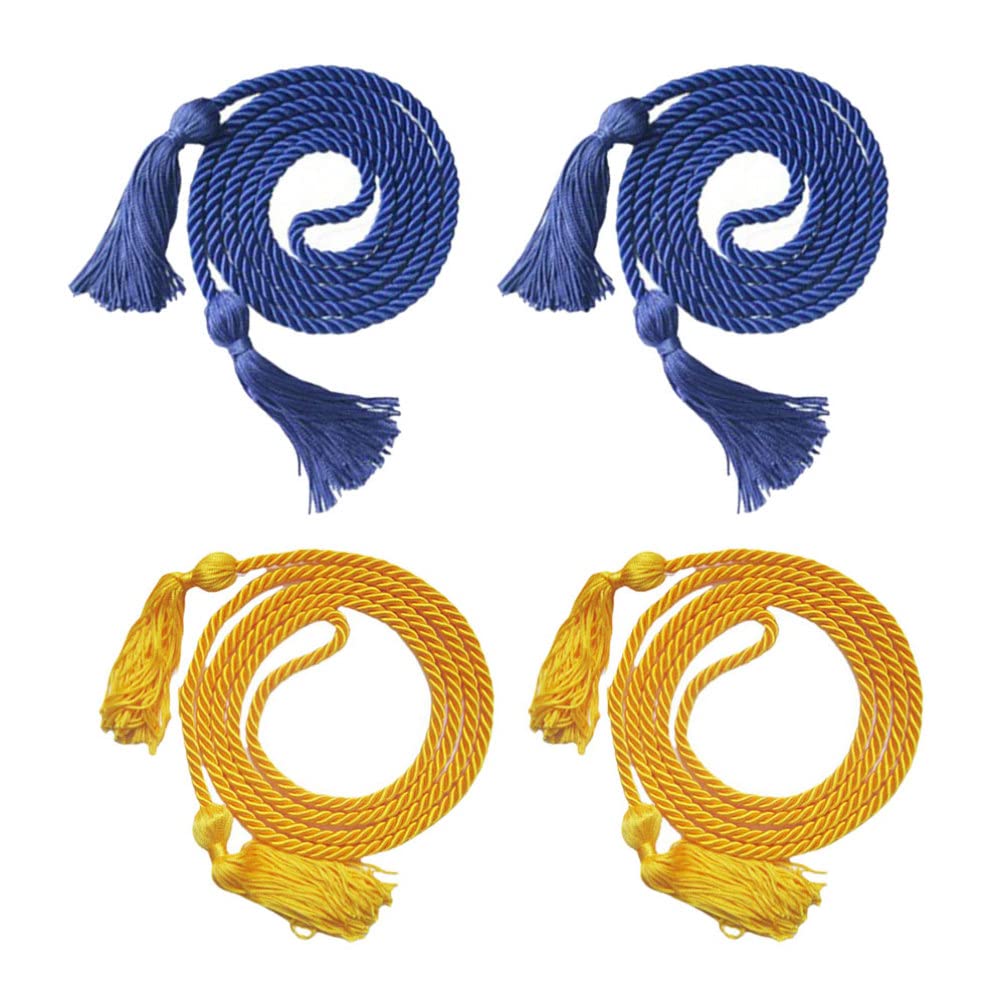SEWACC 4-Pack Graduation Tassels with Charms - Academic Cap Tassel Decorations for Graduation Ceremonies, Parties & School Events - Perfect for High School, College & University Graduation Caps