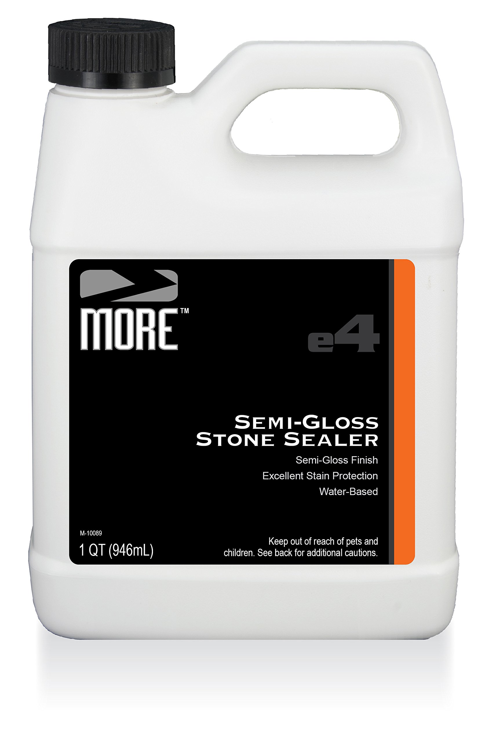 Premium Semi-Gloss Stone Sealer - Water-Based Formula for Interior & Exterior Natural Stone & Tile Surfaces - Superior Protection - 32 oz (Quart) - Ideal for Countertops, Floors, Showers & Outdoor Pavers
