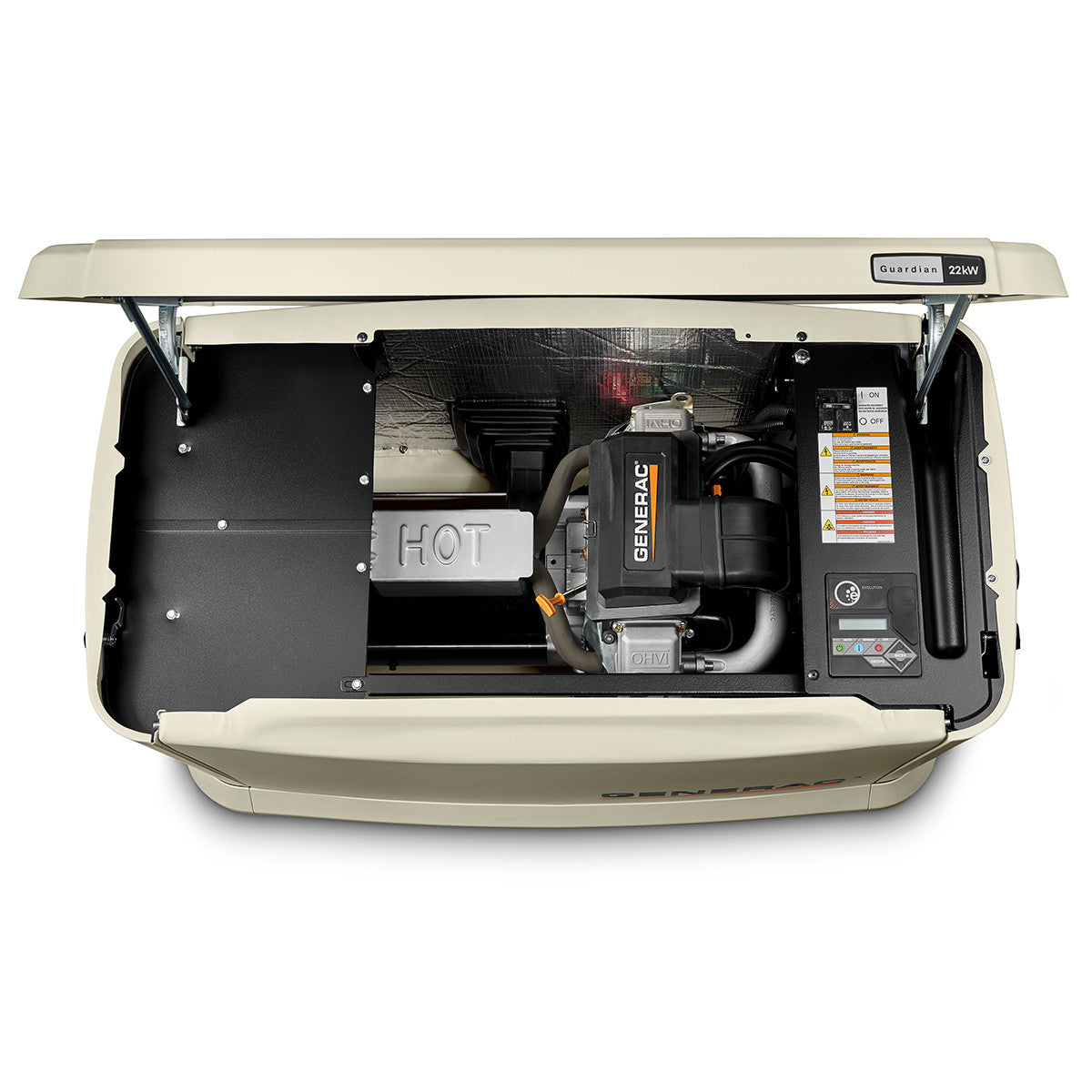 Generac Guardian 7042 22kW Aluminum Automatic Home Standby Generator with WiFi - Whole House Backup Power for Emergencies & Power Outages