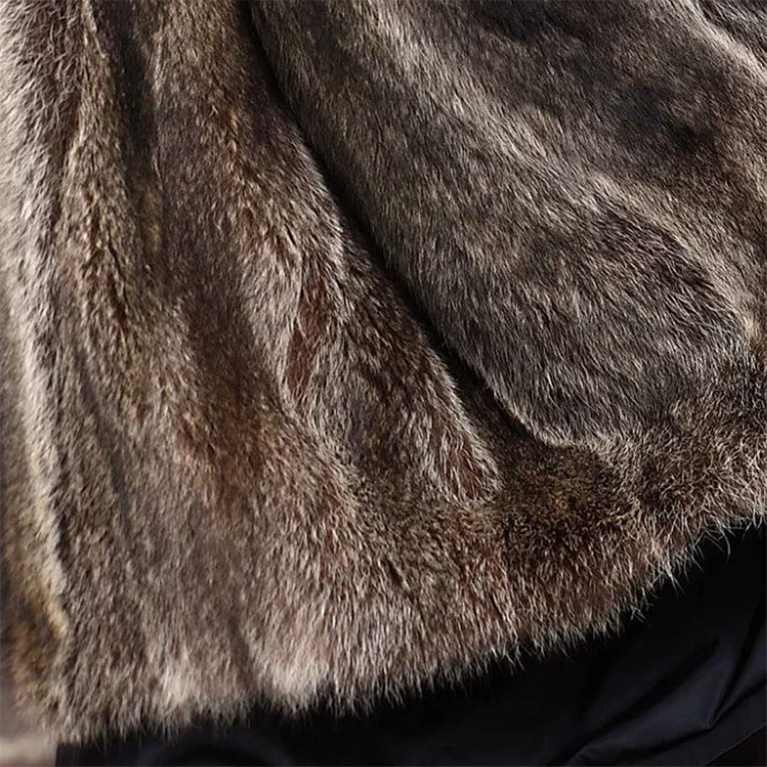 Men's Winter Long Coat with Big Faux Fur Collar - Thick Raccoon Style Parka Jacket for Extreme Cold Weather | Warm Russian Style Outerwear for Snow, Ice Fishing & Arctic Adventures