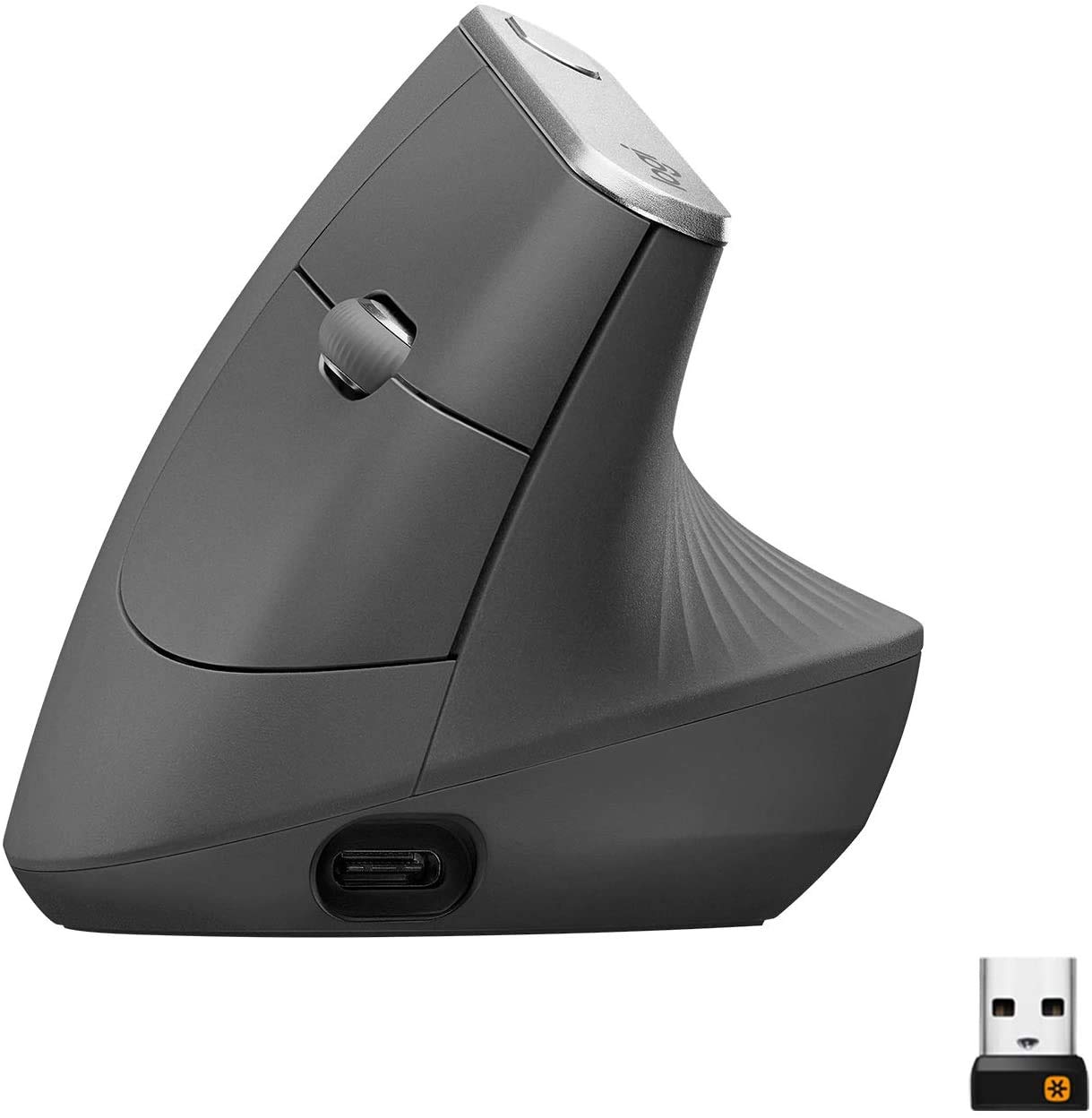 Logitech MX Vertical Ergonomic Wireless Mouse - 910-005448 (Renewed) for Comfortable Computer Work & Office Use
