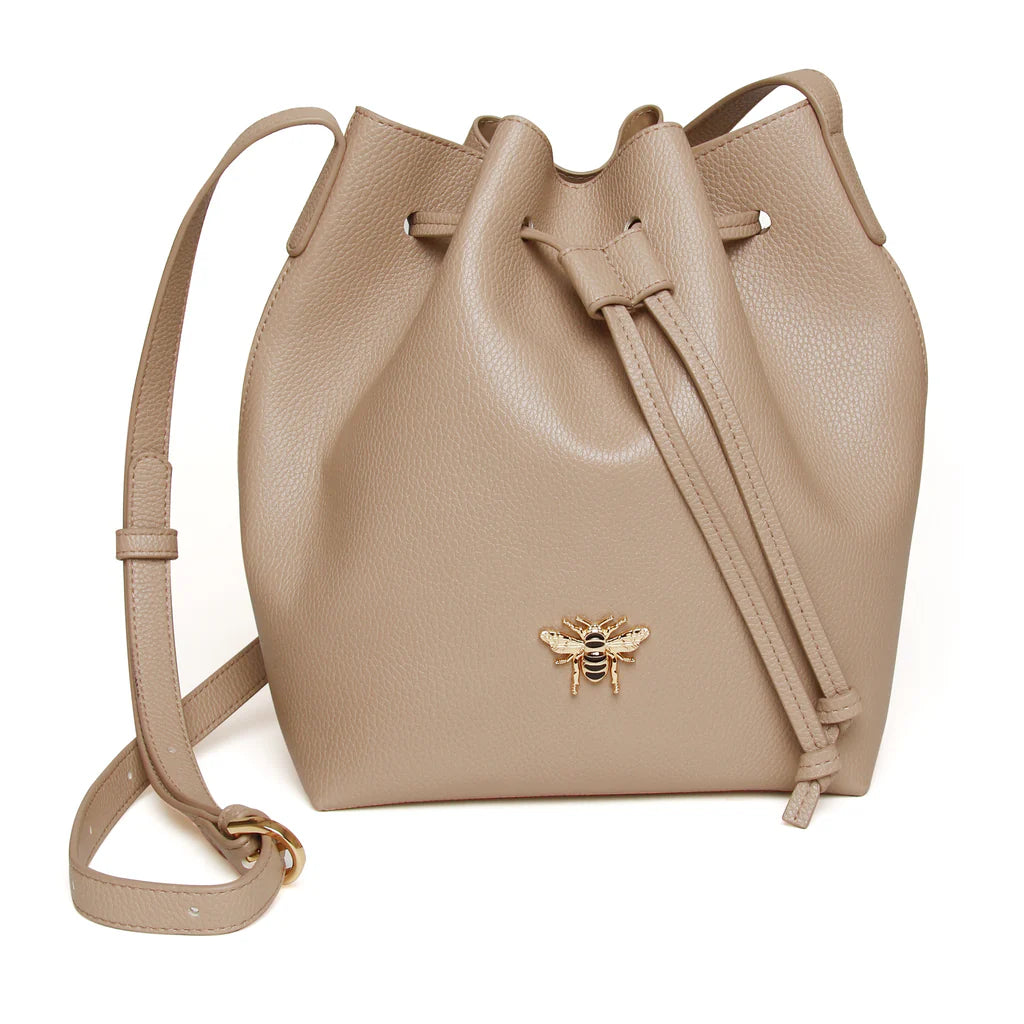 Alice Wheeler Bucket Cross Body Bag - Stylish Stone Color Shoulder Bag for Women | Perfect for Travel, Shopping & Everyday Use