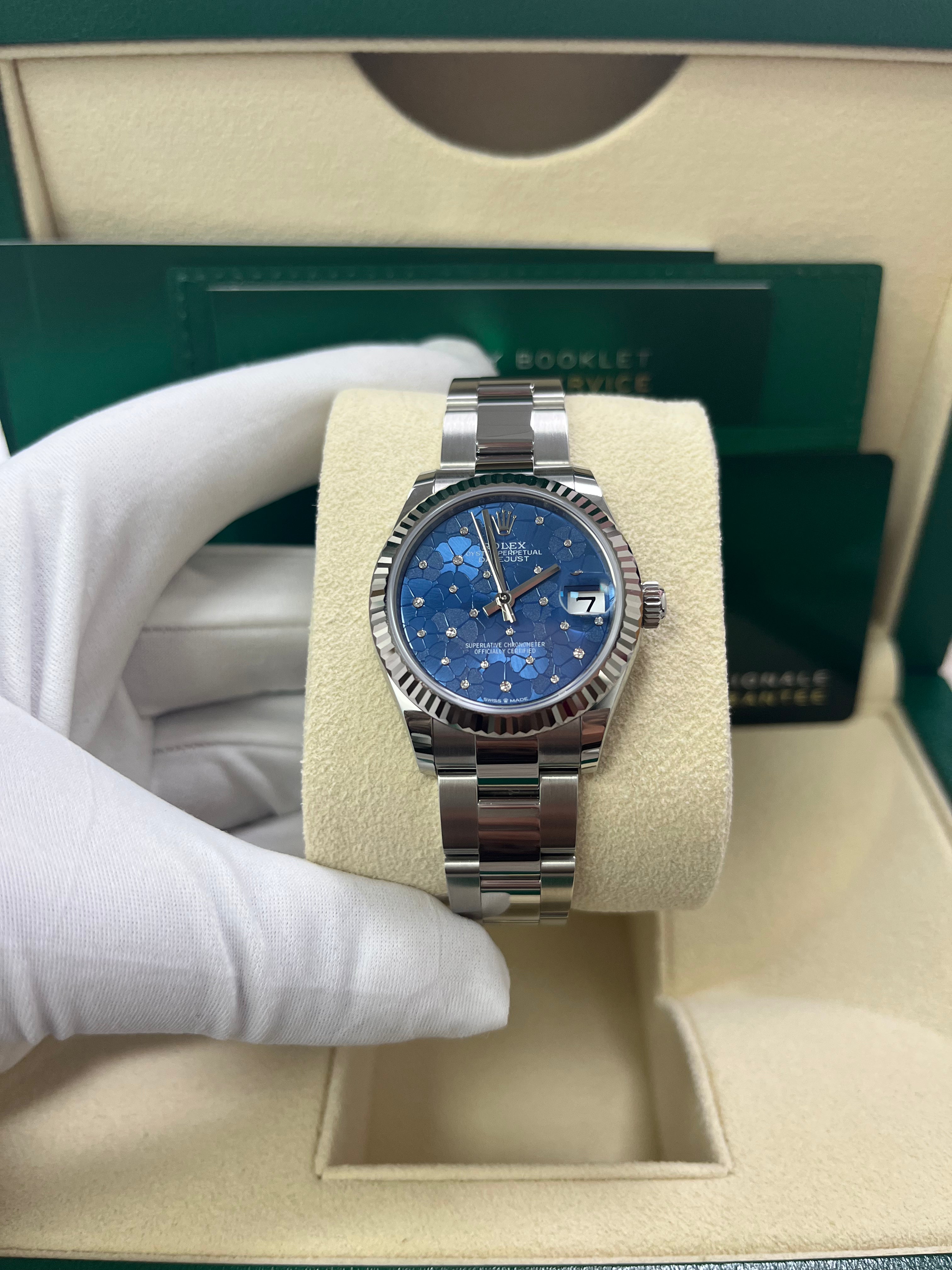Rolex Datejust 31mm Watch 2022 New Model - Oystersteel & White Gold Oyster Bracelet (Ref 278274) | Luxury Women's Watch for Business, Parties & Special Occasions