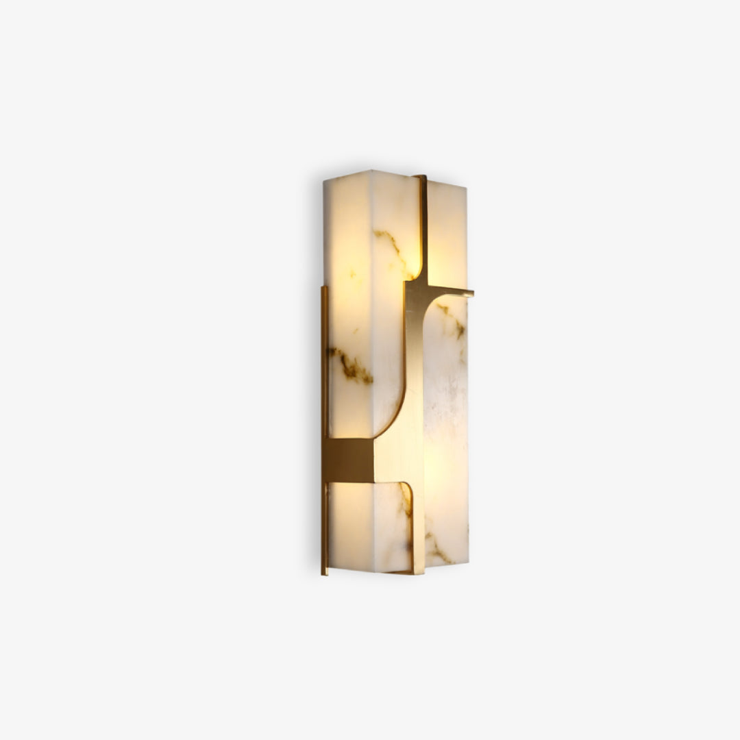 Naiko Modern Marble Wall Lamp - Elegant LED Sconce Light for Bedroom, Living Room & Hallway - Dimmable Ambient Lighting for Home Decor