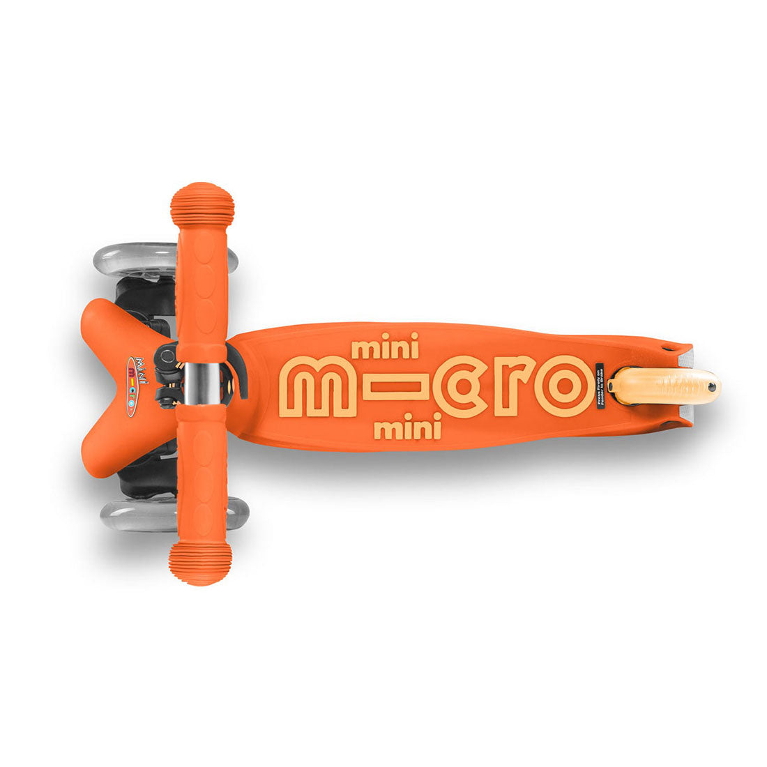 Micro Mini Deluxe 3 Wheel Scooter for Kids - Orange | Lightweight Foldable Kick Scooter for Boys & Girls Ages 3-8 | Perfect for Neighborhood Rides, Park Adventures & School Commutes