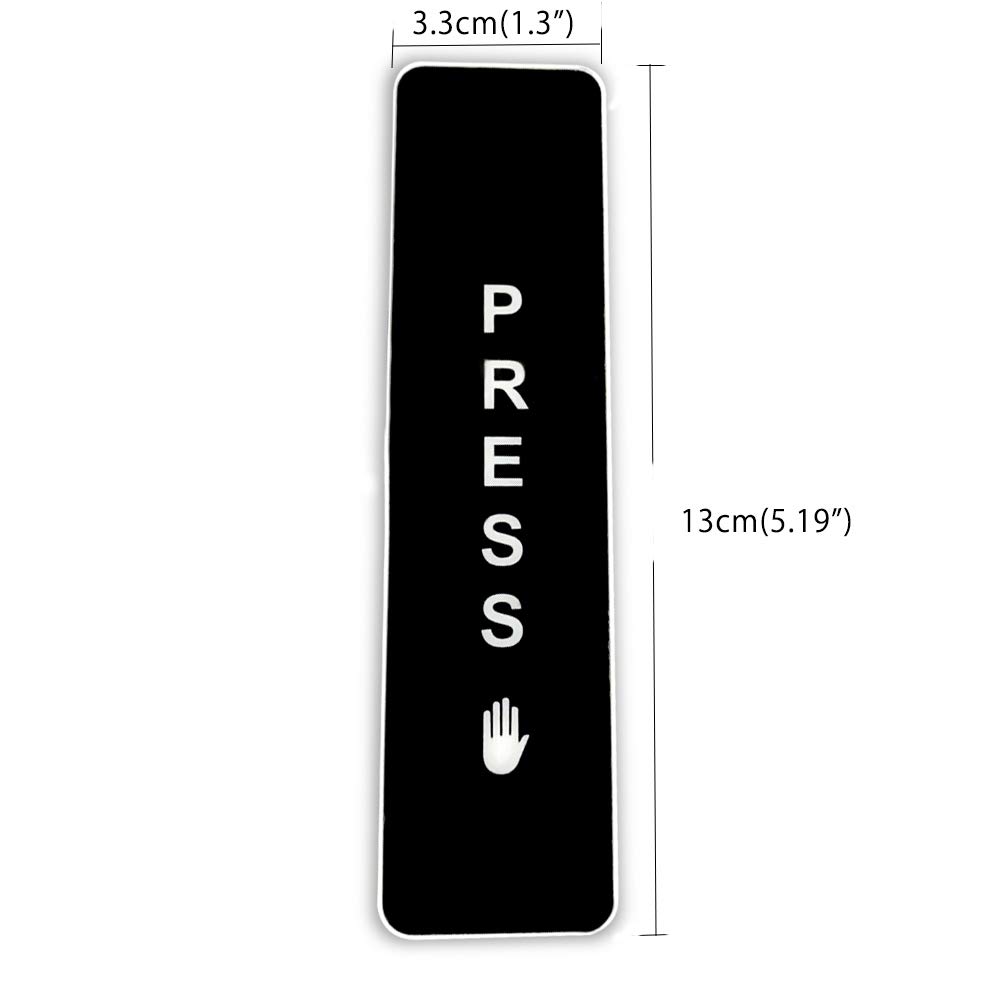 Olideauto Commercial Automatic Swing Door Opener - Black Wireless Door Operator for Single Door with 2PCS Push Panels & Wireless Push Plates - Perfect for Stores, Restaurants, and Office Entrances