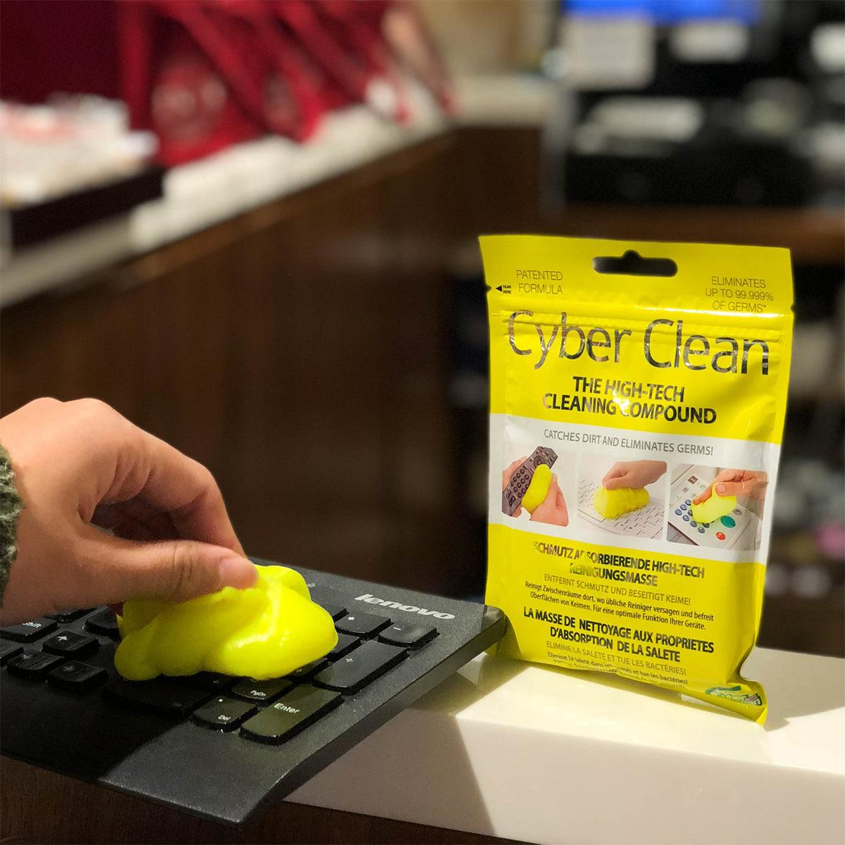 CYBER CLEAN Cleaning Putty Standard Version - 80G Zip Bag - Dust & Dirt Remover for Keyboards, Electronics, Car Vents & Household Items