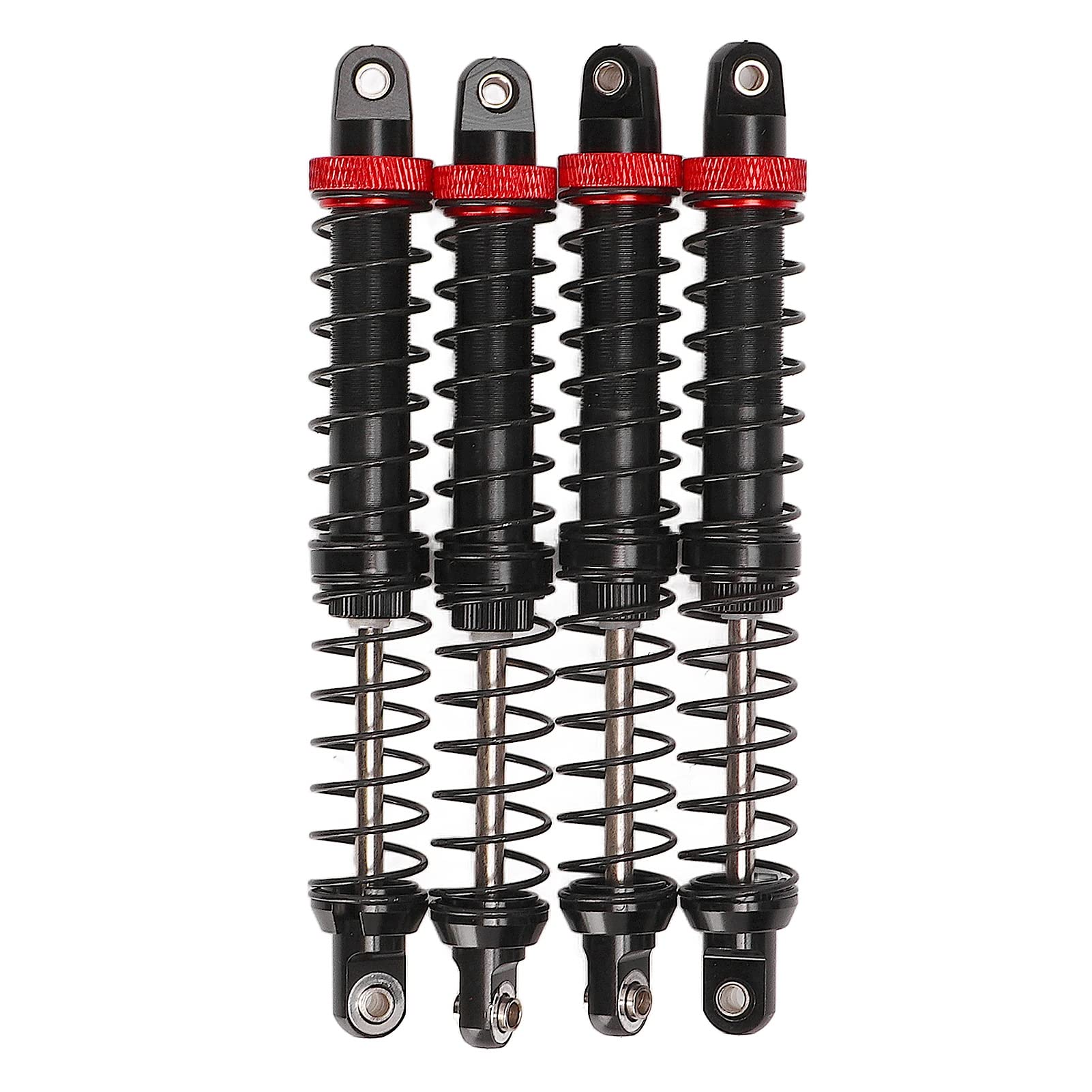 High-Performance 4PCS CNC Machined Universal RC Shock Absorber for 1/10 Scale RC Crawler - 100mm Vibration Damping System - Perfect for Off-Road, Rock Crawling & Trail Adventures