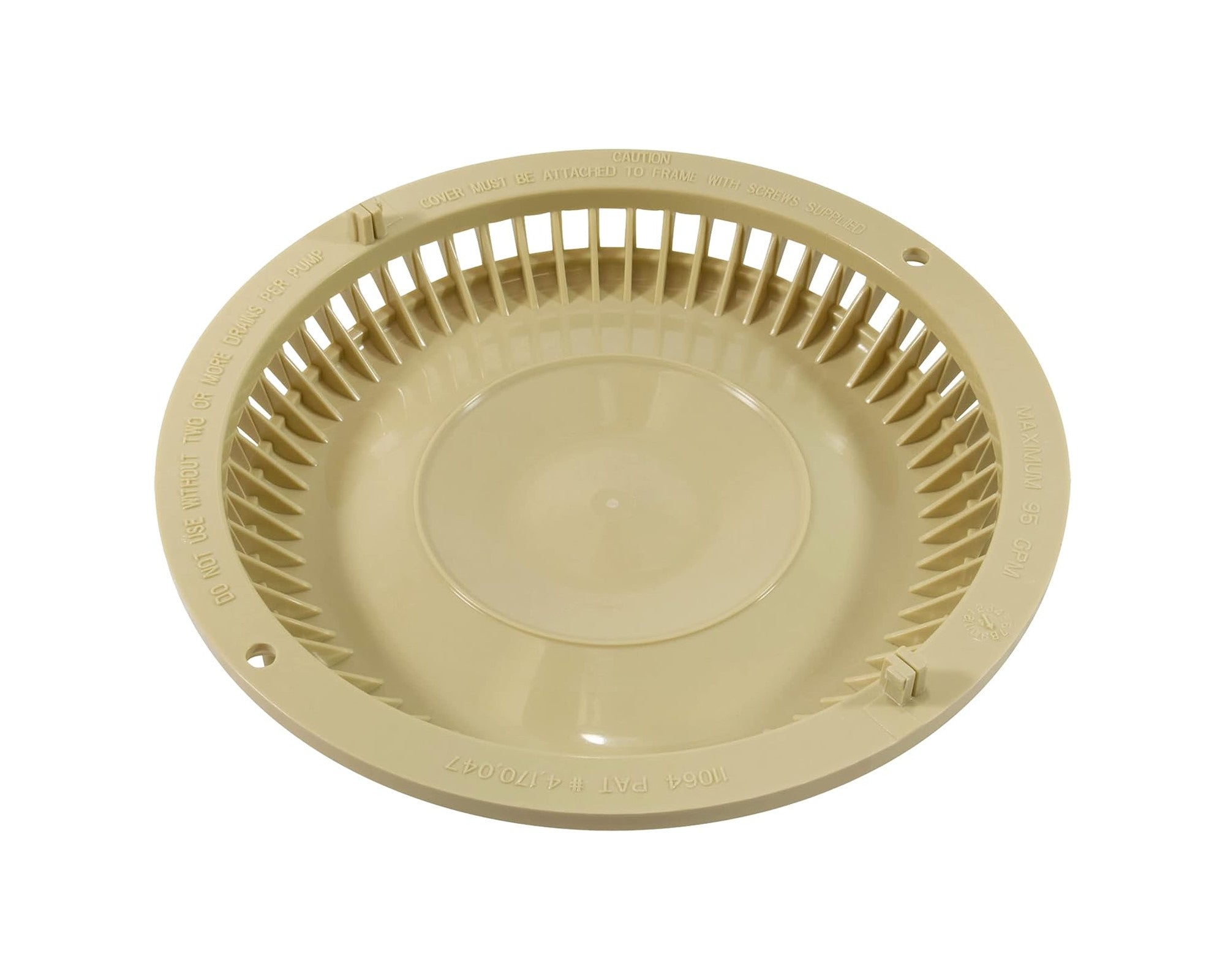 Afras Anti Vortex ABS Drain Cover 7.375 Inch - Heavy Duty Bathroom & Shower Drain Grate for Home & Commercial Use