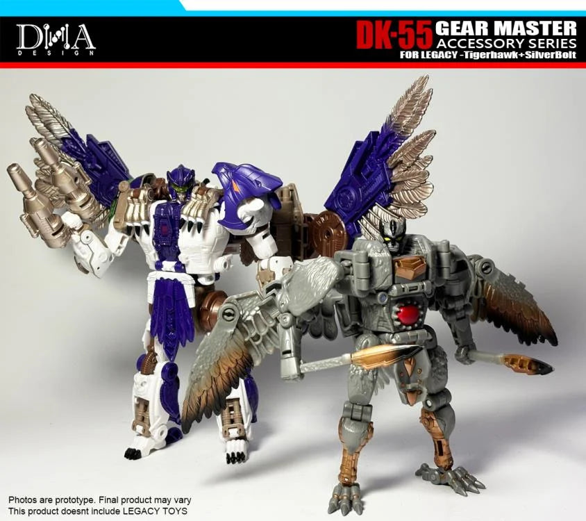 DNA Design DK 55 Upgrade Kit for Legacy Tigerhawk & Silverbolt - Transformers Gear Master Parts - Perfect for Collectors & Custom Figure Modifications