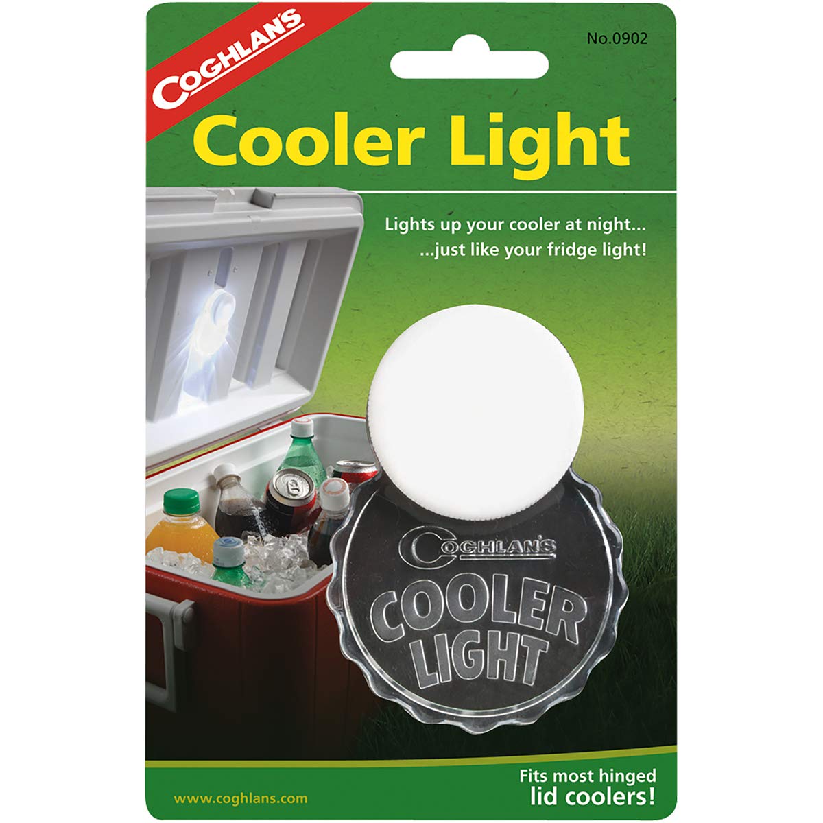 Coghlan's Inside Cooler Lid Light - Gray LED Cooler Light for Camping, Fishing & Outdoor Adventures | Perfect for Nighttime Cooler Access