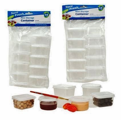 Sure Fresh Mini Storage Containers with Lids - 40-Piece Reusable Plastic Food Containers Set (Round & Rectangular) - Perfect for Meal Prep, Leftovers, and Pantry Organization