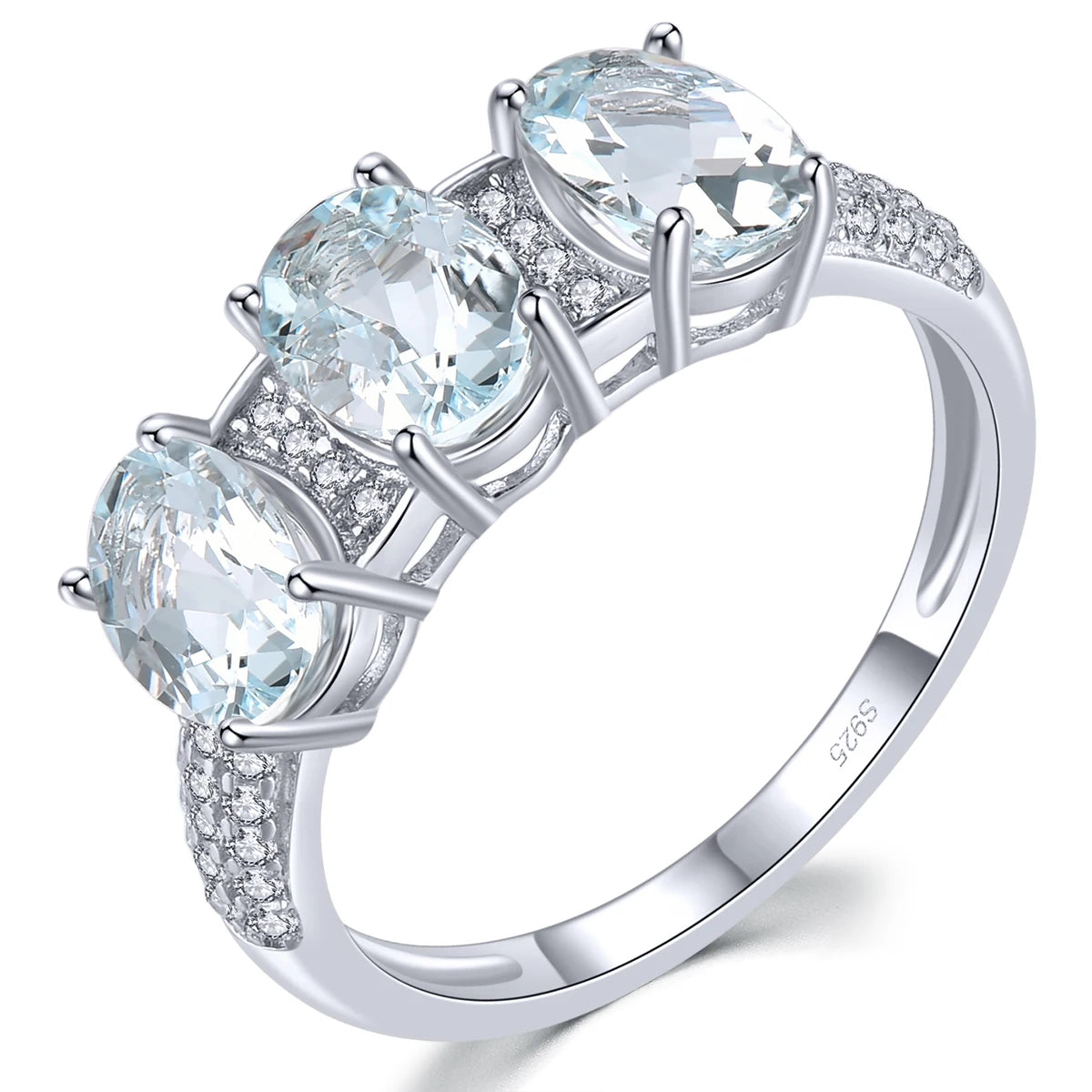 Eternal Coast Ring for Women - Elegant Sterling Silver Stackable Band with Cubic Zirconia - Perfect for Everyday Wear, Gift Giving & Special Occasions