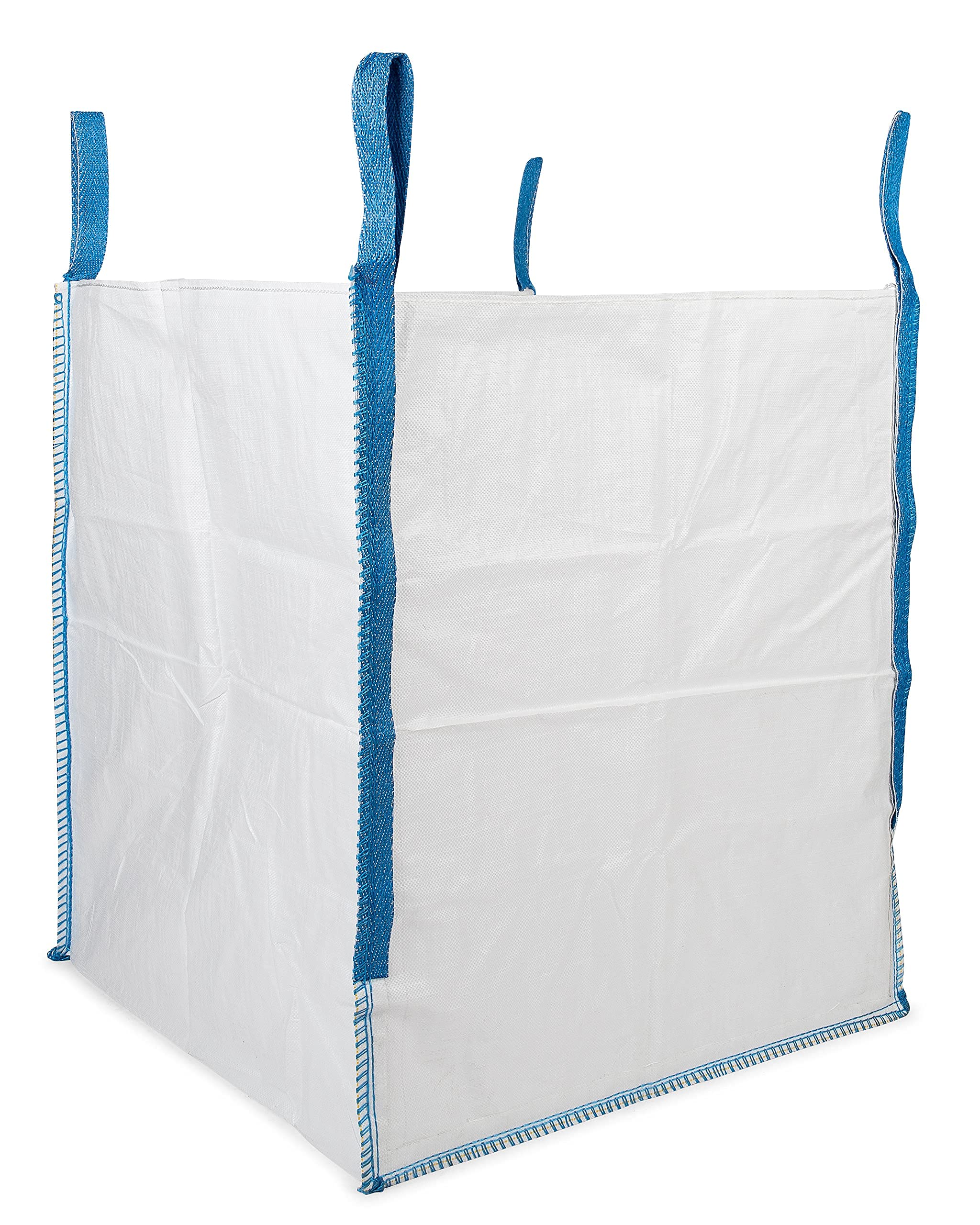 DURASACK 200-Gallon Heavy Duty Contractor Trash Bags - 10 Pack White Woven Polypropylene Demolition Debris Bags for Construction, Yard Waste & Bulk Trash - Holds 2200 lbs - Perfect for Job Sites, Home Renovations & Large Cleanup Projects