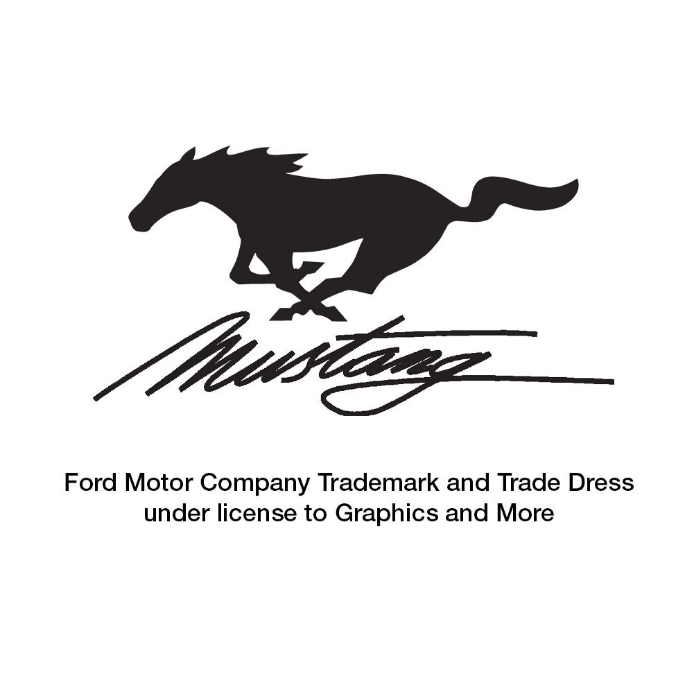 Ford Mustang Pattern Low Profile Thin Mouse Pad - Non-Slip Gaming & Office Desk Mat for PC Laptop - Perfect for Work, Gaming, and Home Office Setup