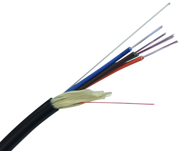 Corning OM1 Multimode Loose Tube Riser Fiber Optic Cable - Indoor/Outdoor Use for Data Centers, Security Systems & Network Installations