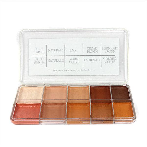 Skin Illustrator Rob Benevides Custom Fleshtone Palette - Professional SFX Makeup Kit for Special Effects, Halloween & Cosplay (NYU Collection)