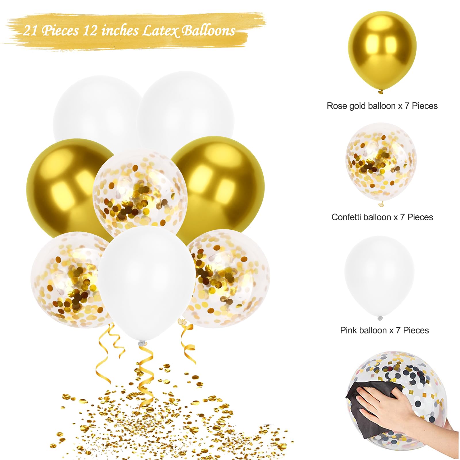 Prom 2025 Balloon Kit - 32 Inch Gold Letter Balloons for High School Graduation Party Decorations | Class of 2025 Prom Night Decor, Graduation Ceremony & Senior Celebration Balloons
