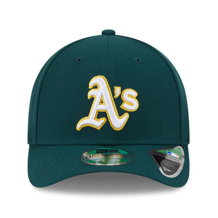 New Era 9Forty M Crown Oakland Athletics Snapback Baseball Cap - Adjustable Green Hat for Men & Women | Perfect for Baseball Games, Streetwear & Casual Outfits