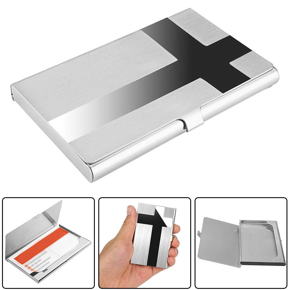 Stainless Steel Business ID & Credit Card Holder - Waterproof Slim Wallet Case for Men & Women | Perfect for Travel, Office & Everyday Carry