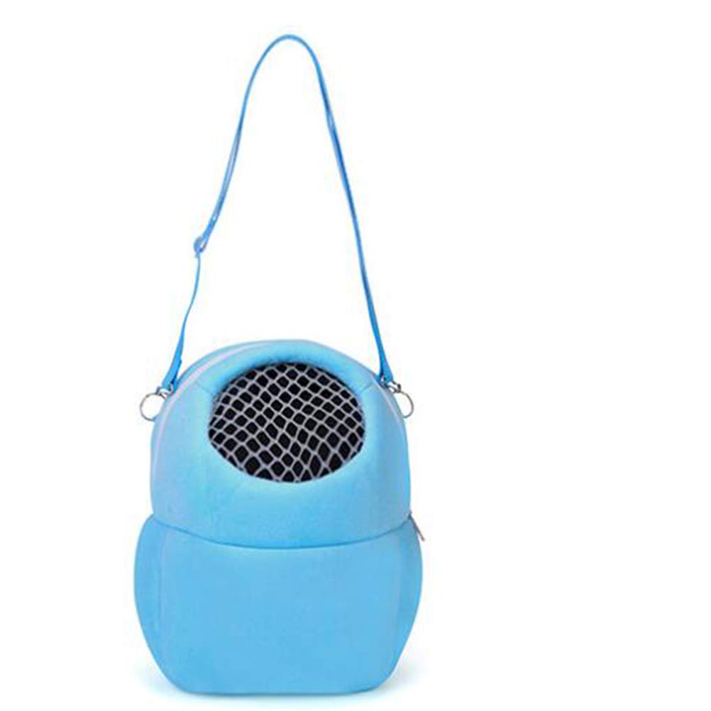 POPETPOP Small Animal Carrier Bag - Portable & Breathable Travel Carrier for Hamsters, Guinea Pigs, Rats, Hedgehogs, Squirrels, Chinchillas - Perfect for Vet Visits, Outdoor Adventures & Pet Travel (Size S)
