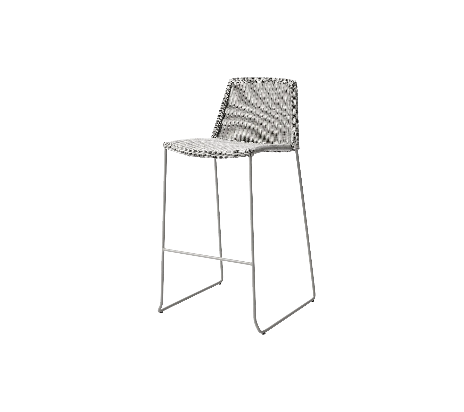 Breeze Outdoor Bar Stackable Chair - Lightweight Patio Dining Chairs for Poolside, Garden, Deck & Backyard - Set of 2 Weather-Resistant Stacking Chairs