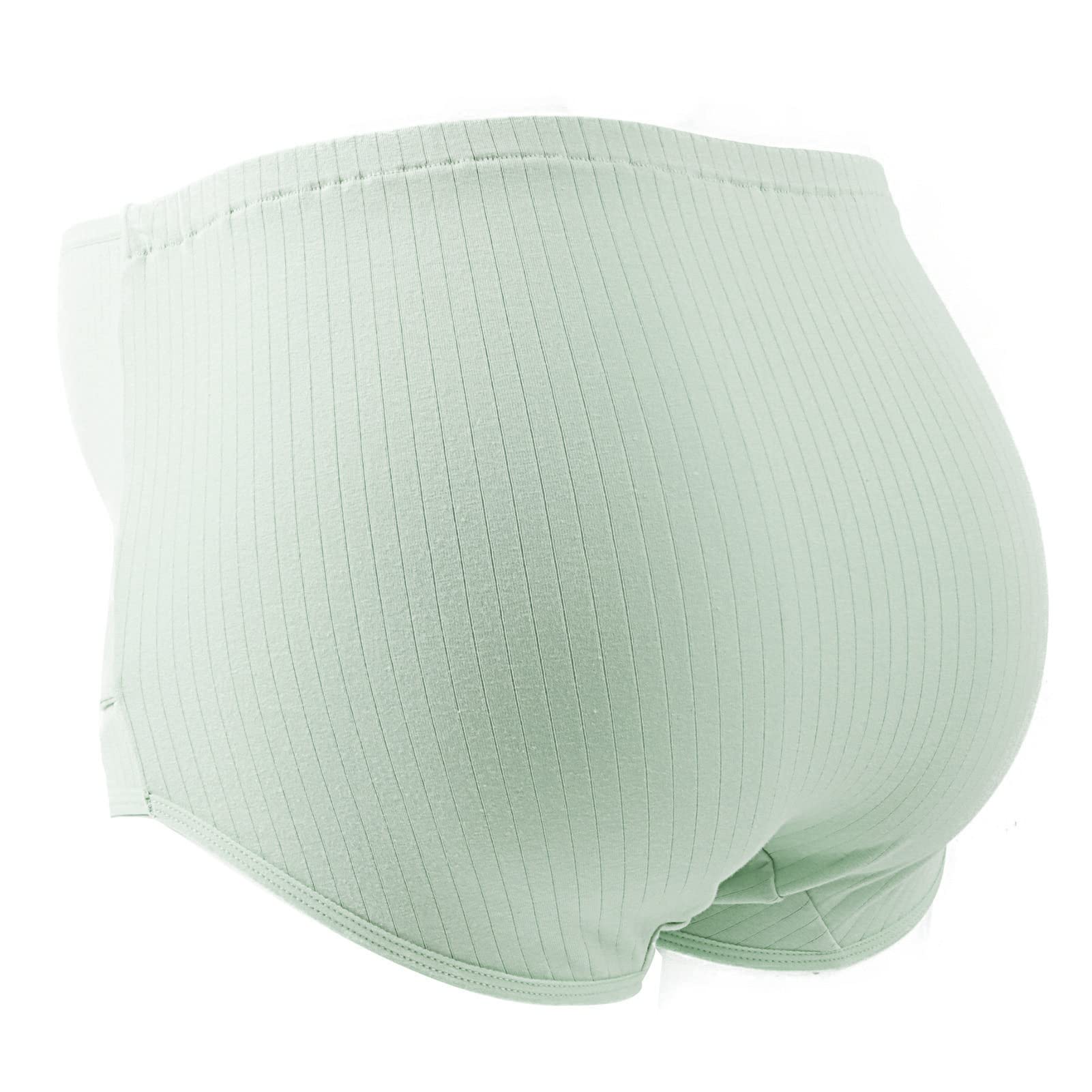 FEOYA Women's Maternity Underwear - Over Bump Cotton Pregnancy Panties, Plus Size High Waist Seamless Briefs (3 Pack) - Comfortable for Daily Wear & Sleeping During Pregnancy