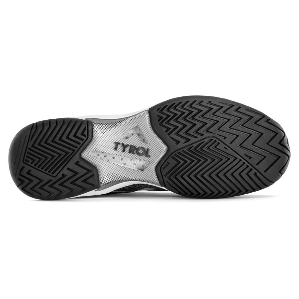 Tyrol Smash Men's Pickleball Shoes - Lightweight & Breathable Tennis Court Shoes for Men (Black/White) - Perfect for Pickleball, Tennis & Indoor Court Sports