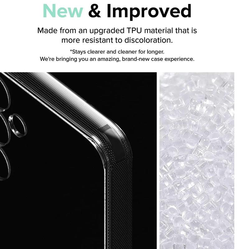 Samsung Galaxy S24 Clear Silicone TPU Phone Case - Shockproof Protective Cover for Everyday Use, Work & Travel