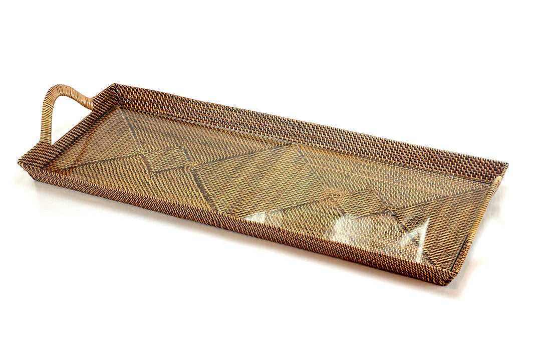 Elegant Rectangular Glass Appetizer Platter - Perfect for Party Serving, Cheese & Charcuterie Display, Wedding Receptions & Holiday Entertaining