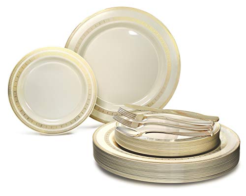 L. Lace Ivory & Gold, Gold Silverware
