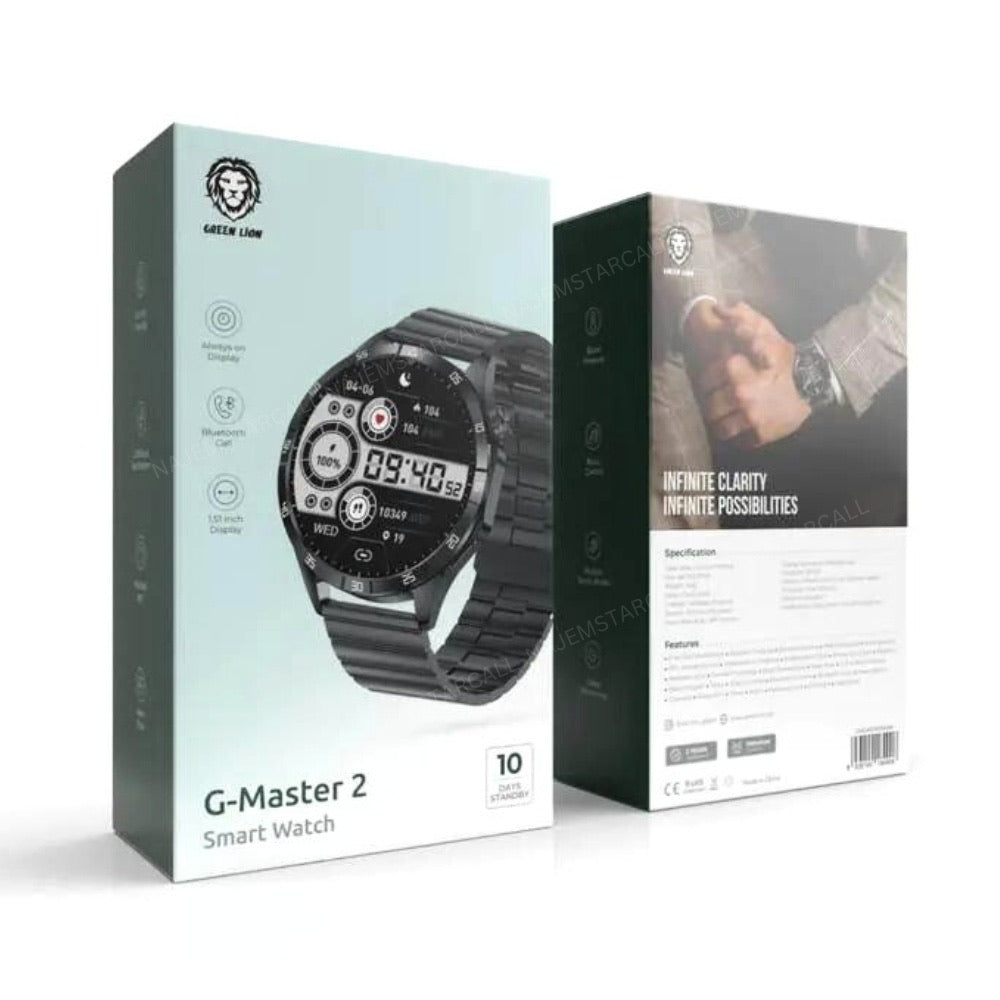 Green Lion G Master 2 Smart Watch - Fitness Tracker with Heart Rate Monitor, Sleep Tracking & Waterproof Design - Perfect for Running, Swimming & Daily Activity Tracking