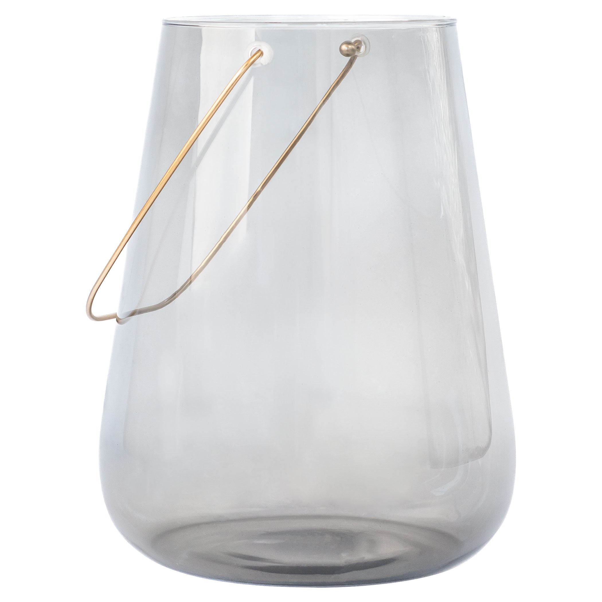 Cyan Design 11767 Water Drop Hurricane Candle Holder - Smoked Glass Tall Vase for Home Decor, Wedding Centerpiece & Tabletop Display
