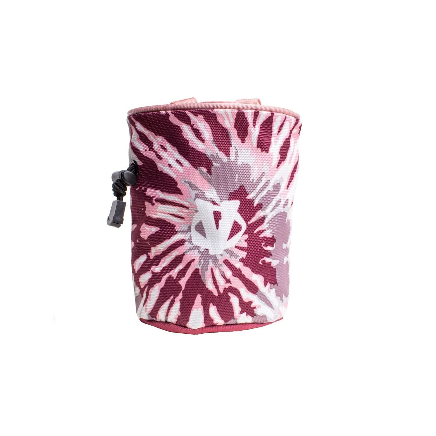 EVOLV Kids Chalk Bag - Tie Dye Red Rock Climbing Chalk Holder for Bouldering & Gymnastics Training | Perfect for Young Climbers & Athletes
