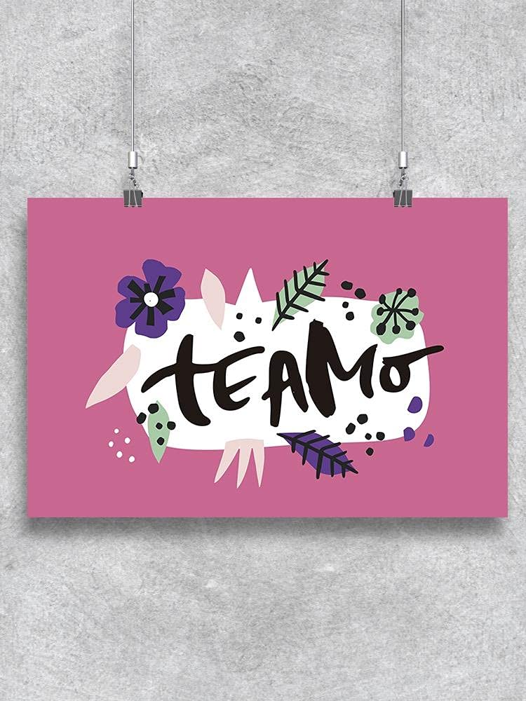 Te Amo Love Poster - Romantic Wall Art Decor for Bedroom, Living Room & Office - Perfect Gift for Couples, Valentine's Day & Anniversaries