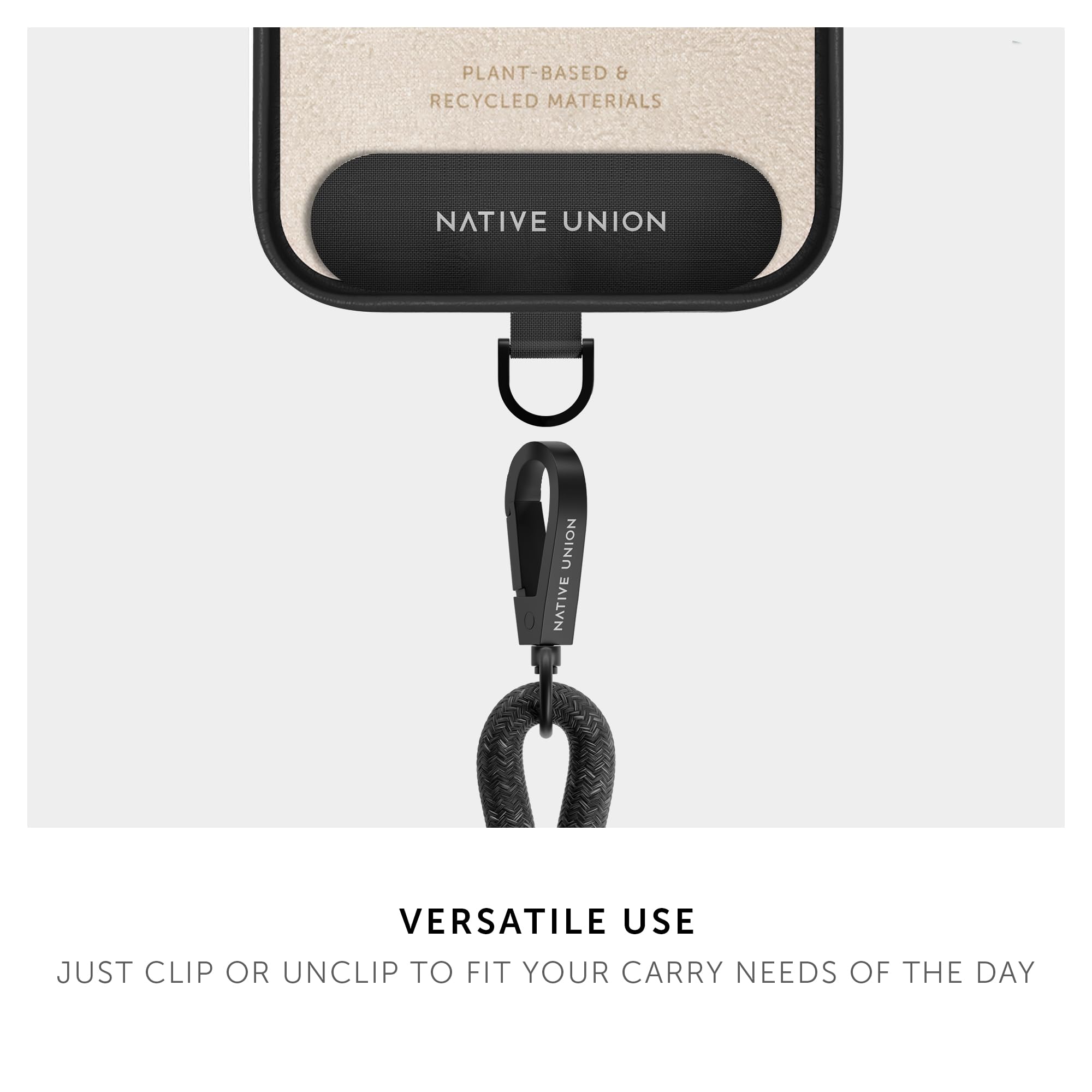 Native Union City Sling – Adjustable & Detachable Crossbody Phone Strap for iPhone 16/15/14/13 & Most Smartphones – 100% Recycled Polyester (Apricot Crush) – Perfect for Travel, Commuting & Hands-Free Lifestyle