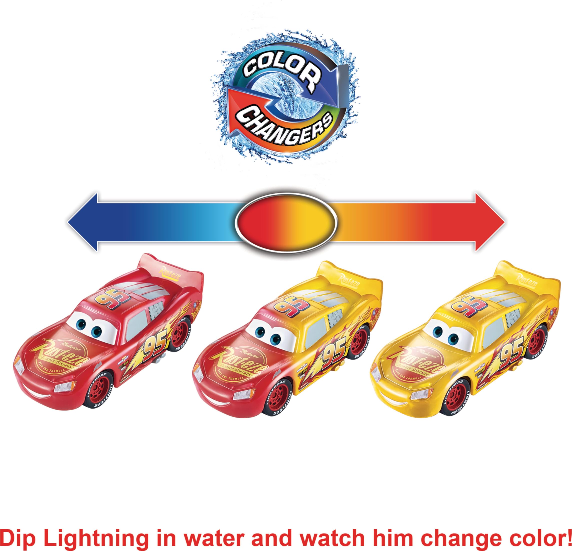 Disney Pixar Cars Color Changing Lightning McQueen Toy - Fun Race Car Playset for Kids Birthday Gifts & Collectibles