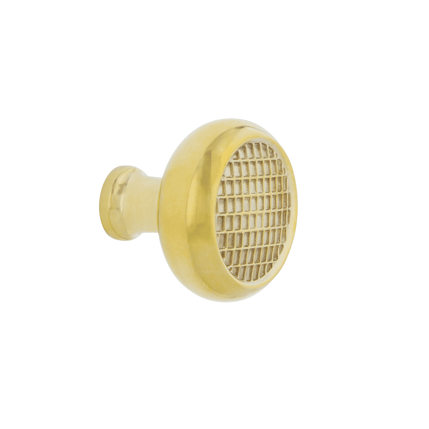 Craftsman Brass 1 3/8 Inch Cabinet Knob - Polished Brass Hardware for Kitchen Cabinets, Dressers & Furniture Drawers - Vintage Style Pull Handle for Home Decor